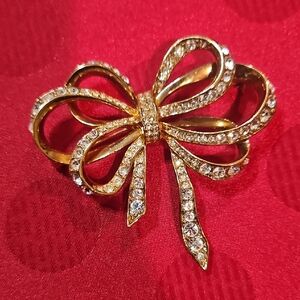 Vintage KJL Ribbon Brooch
